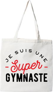 Tote bag coton recyclé une super gymnaste