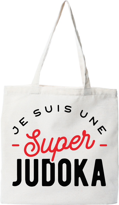 Tote bag coton recyclé une super judoka