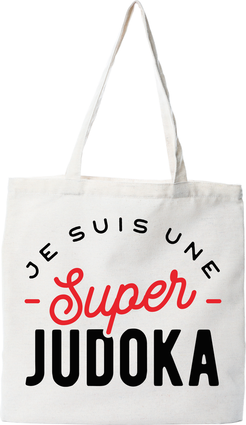 Tote bag coton recyclé une super judoka
