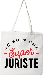 Tote bag coton recyclé une super juriste