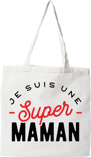 Tote bag coton recyclé une super maman