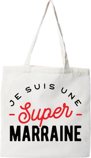 Tote bag coton recyclé une super marraine