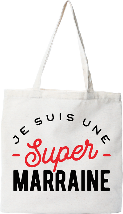 Tote bag coton recyclé une super marraine