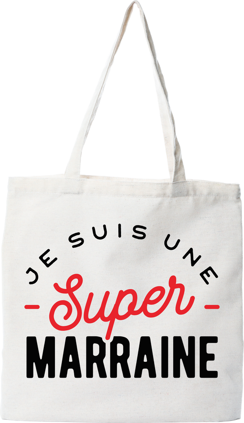 Tote bag coton recyclé une super marraine