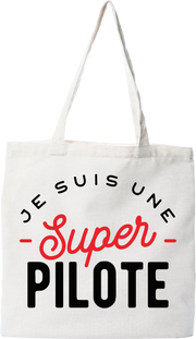 Tote bag coton recyclé une super pilote