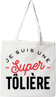 Tote bag coton recyclé une super tôlière