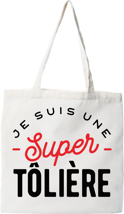 Tote bag coton recyclé une super tôlière