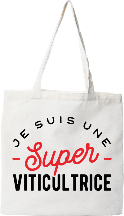 Tote bag coton recyclé une super viticultrice