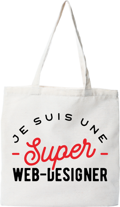 Tote bag coton recyclé une super web designer