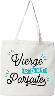 Tote bag coton recyclé vierge ascendant parfaite