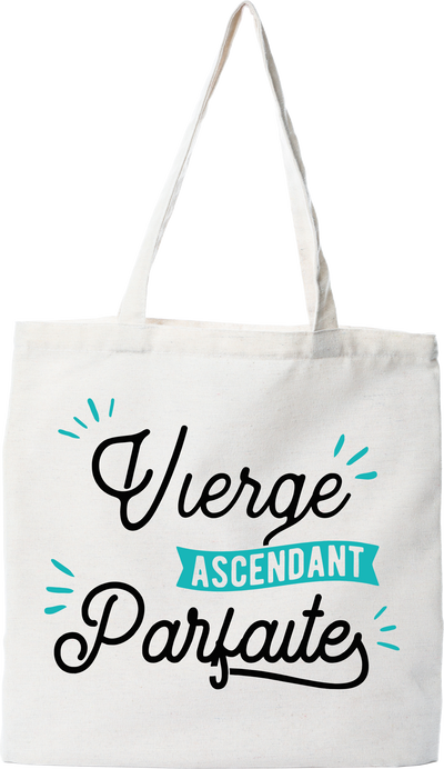 Tote bag coton recyclé vierge ascendant parfaite