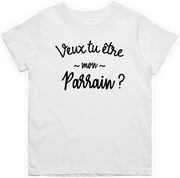 T shirt enfant Veux tu être mon parrain