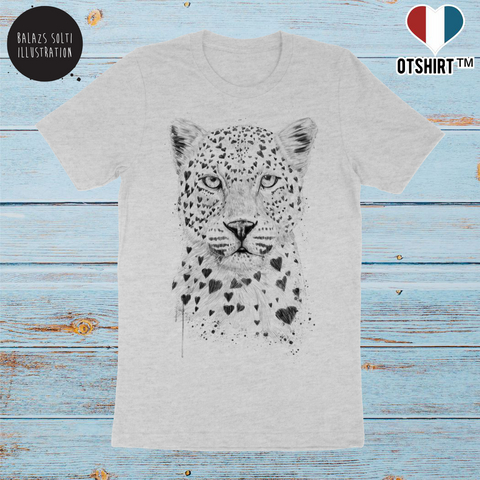 T shirt homme BIO Balázs Solti lovely leopard