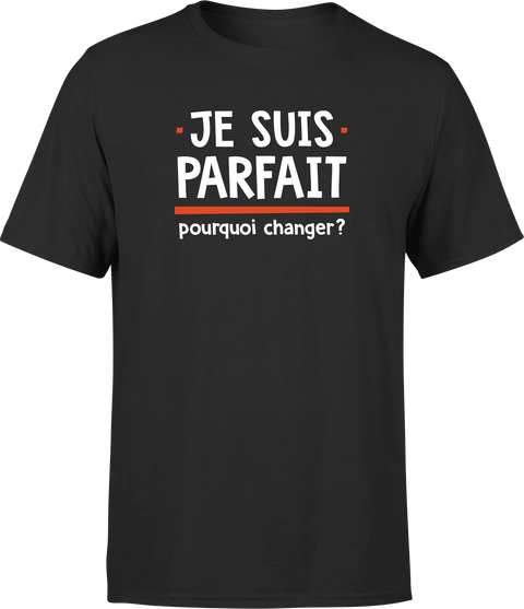 T shirt homme je suis parfait