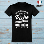 T shirt homme ne me dérangez pas pêche