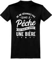 T shirt homme ne me dérangez pas pêche