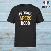 T shirt homme pétanque apéro dodo