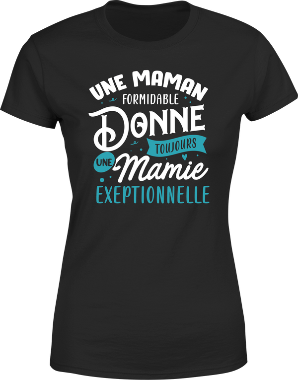 T shirt une maman et mamie