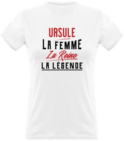 T shirt femme ursule la femme la reine la légende