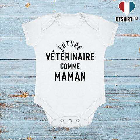 Body bébé Future vétérinaire comme maman