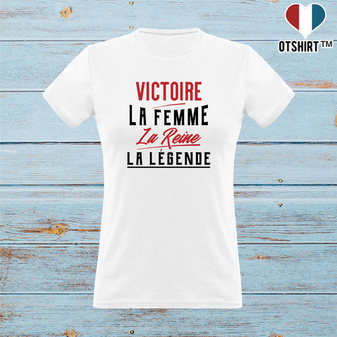 T shirt femme victoire la femme la reine la légende