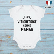 Body bébé Future viticultrice comme maman