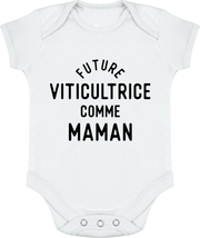 Body bébé Future viticultrice comme maman