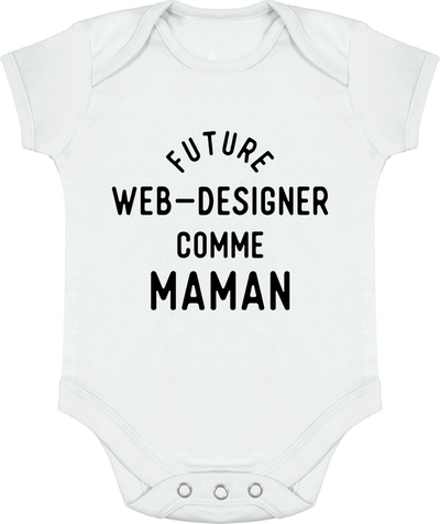 Body bébé Future web-designer comme maman