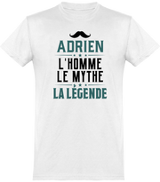  T shirt homme adrien l'homme le mythe la légende
