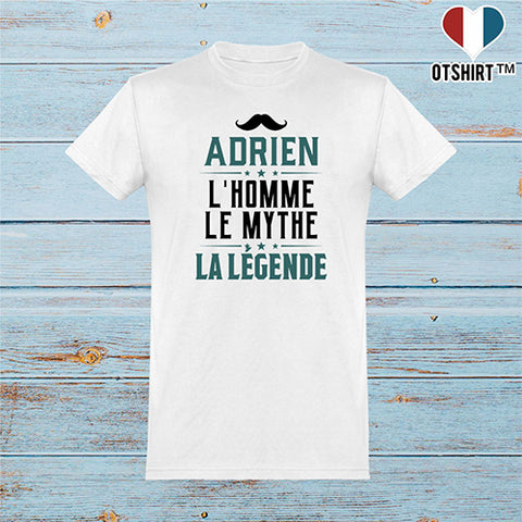  T shirt homme adrien l'homme le mythe la légende