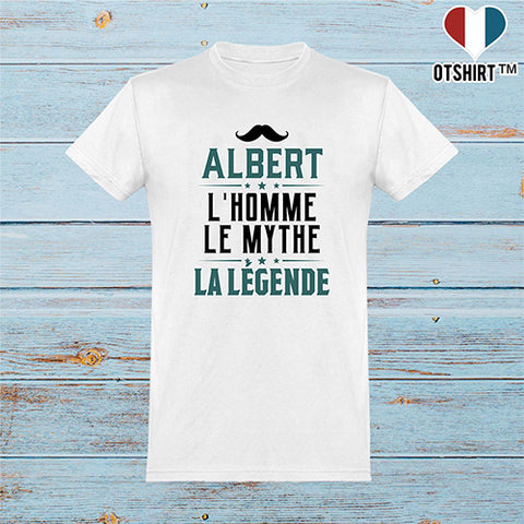  T shirt homme albert l'homme le mythe la légende