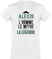  T shirt homme alexis l'homme le mythe la légende