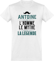  T shirt homme antoine l'homme le mythe la légende
