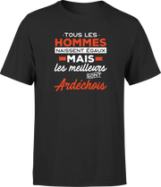 T shirt homme Les meilleurs sont ardechois
