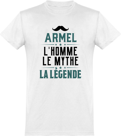  T shirt homme armel l'homme le mythe la légende