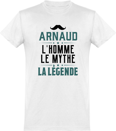  T shirt homme arnaud l'homme le mythe la légende