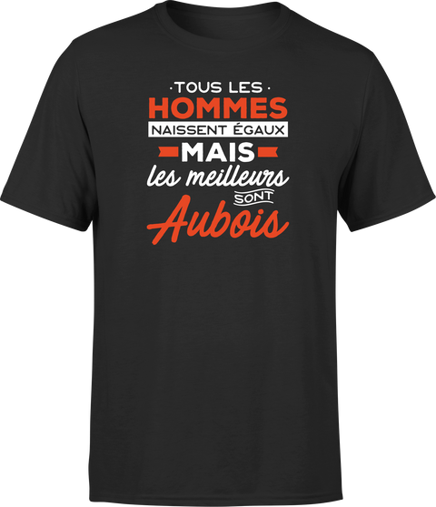 T shirt homme Les meilleurs sont aubois