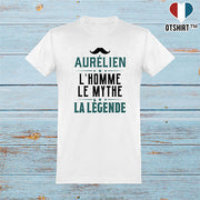  T shirt homme aurélien l'homme le mythe la légende