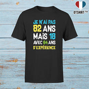 T shirt homme je n'ai pas 82 ans
