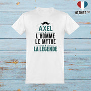  T shirt homme axel l'homme le mythe la légende