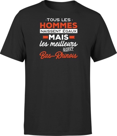 T shirt homme Les meilleurs sont bas rhinois