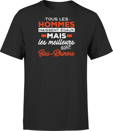 T shirt homme Les meilleurs sont bas rhinois