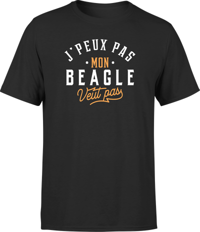 T shirt homme j peux pas beagle