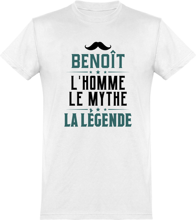  T shirt homme benoît l'homme le mythe la légende