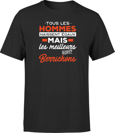 T shirt homme Les meilleurs sont berrichons