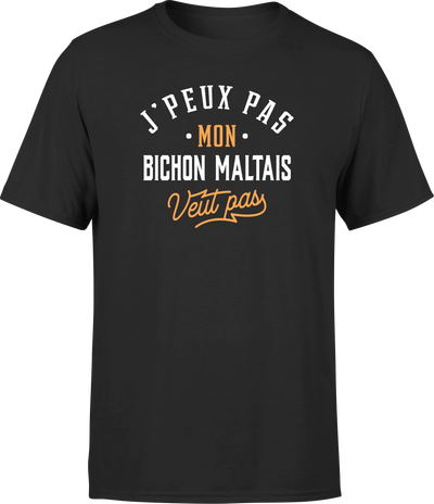 T shirt homme j peux pas bichon maltais