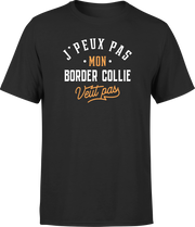 T shirt homme j peux pas border collie