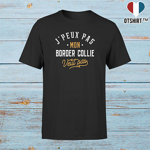 T shirt homme j peux pas border collie