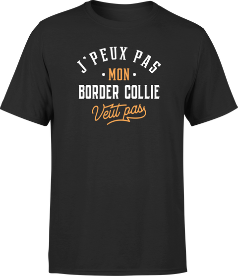 T shirt homme j peux pas border collie