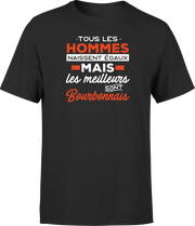 T shirt homme Les meilleurs sont bourbonnais